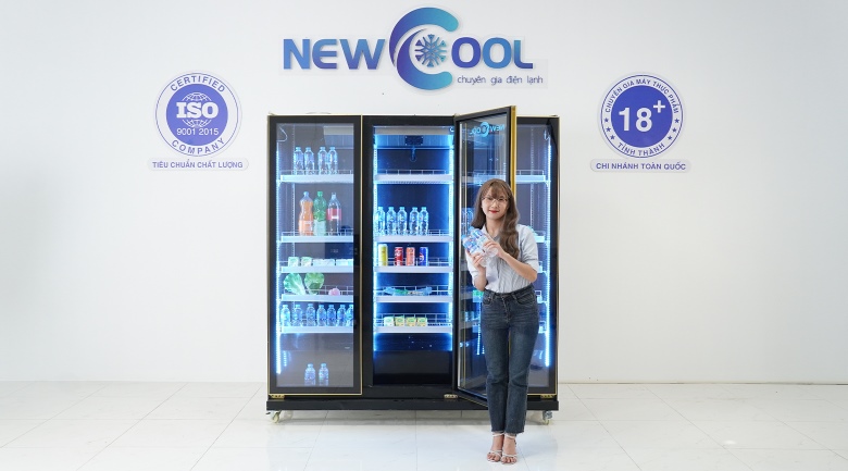 Tủ mát 3 cánh kính NEWCOOL Luxury NC-HR1860PJ