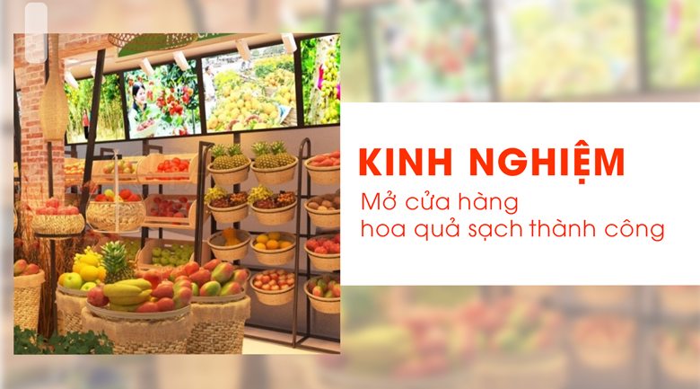 Kinh nghiệm mở cửa hàng hoa quả sạch thành công
